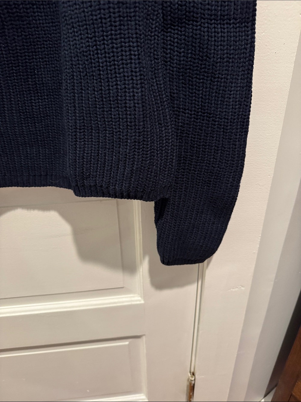 Quince Navy Ribbed Crewneck Sweater - Women - Picture 3 of 5